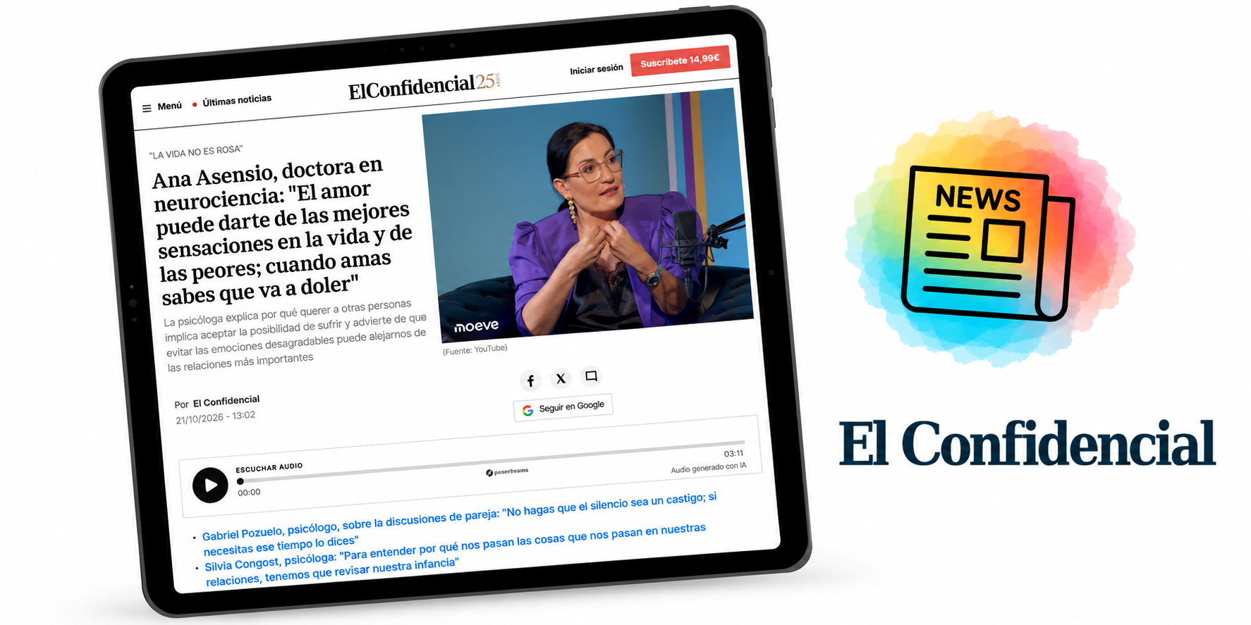 El Confidencial en tablet y noticias
